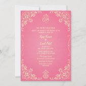 Invitation de mariage hindou indien avec image per (Devant)