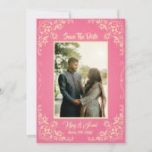Invitation de mariage hindou indien avec image per (Dos)