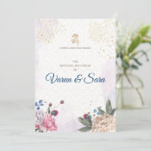 Invitation de mariage hindou & invitations indienn (Debout devant)