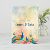 Invitation de mariage hindou & invitations indienn (Debout devant)