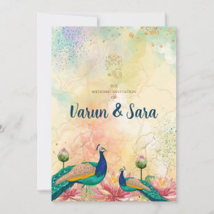 Invitation de mariage hindou & invitations indienn