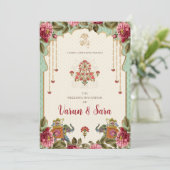 Invitation de mariage hindou & invitations indienn (Debout devant)