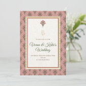 Invitation de mariage hindoue en mariage indien (Debout devant)
