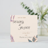 invitation de mariage hivernal (Debout devant)