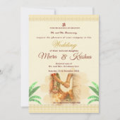 Invitation de mariage indien (Devant)