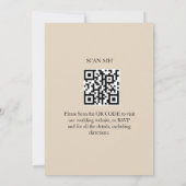Invitation de mariage indien (Dos)
