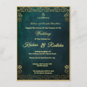 Invitation de mariage indien (Devant)