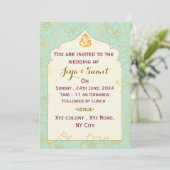 Invitation de mariage indien (Debout devant)