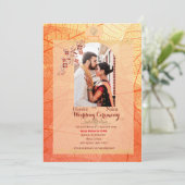 Invitation de mariage indien avec code QR (Debout devant)