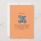 Invitation de mariage indien avec code QR (Dos)