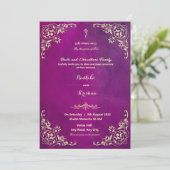 Invitation de mariage indien Ganesha hindou (Debout devant)