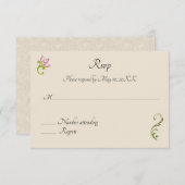 Invitation de mariage indien hindou avec paon RSVP (Devant / Derrière)