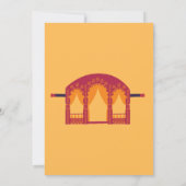 Invitation de mariage indien moderne (Dos)