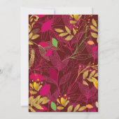 Invitation de mariage indien moderne et vibrant (Dos)