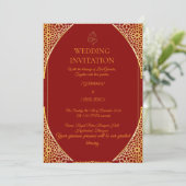 Invitation de mariage indien modifiable (Debout devant)