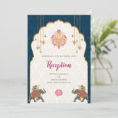 Invitation de mariage indien numérique Mariage hin (Debout devant)