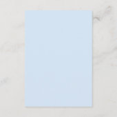 Invitation de mariage indienne bleu ciel (Dos)