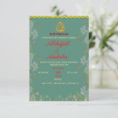invitation de mariage indienne personnalisée (Debout devant)