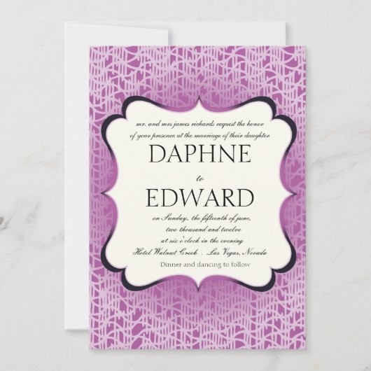 Invitation de mariage - invitation de mariage (Devant)