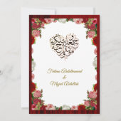 Invitation de mariage islamique (Dos)