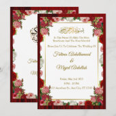 Invitation de mariage islamique (Devant / Derrière)