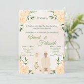 Invitation de mariage islamique moderne | Cérémoni (Debout devant)