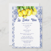 Invitation de mariage italienne Lemon La Dolce Vit (Devant)