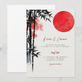 Invitation de mariage japonaise (Devant / Derrière)