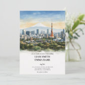 Invitation de mariage japonaise Tokyo (Debout devant)