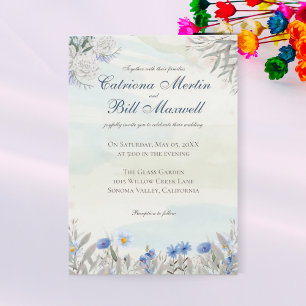 Invitation de mariage jardin de printemps à fleurs