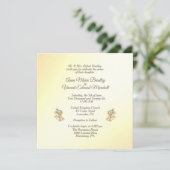 Invitation de Mariage Jaune Bells (Debout devant)