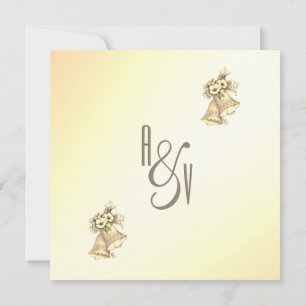 Invitation de Mariage Jaune Bells
