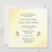Invitation de Mariage Jaune Bells (Devant)