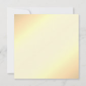 Invitation de mariage jaune floral (Dos)