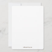 Invitation de mariage juif Chuppah floral organiqu (Dos)