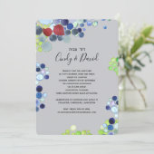 Invitation de mariage juif - Forêt romantique (Debout devant)