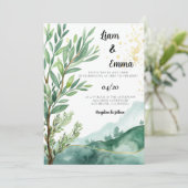 Invitation de mariage juif | Olive Tree Invite (Debout devant)