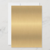 Invitation de mariage juif traditionnel formel or (Dos)