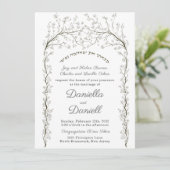 Invitation de mariage juive hébraïque créative Chu (Debout devant)