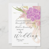 Invitation de mariage La Boca Rosa Sheer bow Bouqu (Devant)
