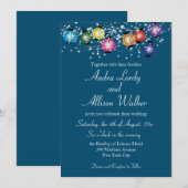 Invitation de mariage lesbienne gay avec des lante (Devant / Derrière)