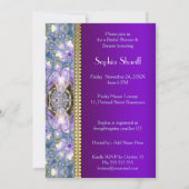 Invitation de mariage Lilac Geo Dragonfly Magic Br (Dos)