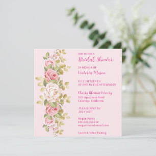 Invitation de mariage Lovely Pink Roses