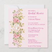 Invitation de mariage Lovely Pink Roses (Devant)