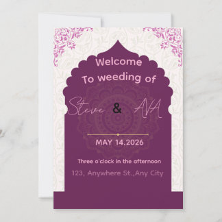 Invitation de mariage Luxe Moderne – Élégance Mini