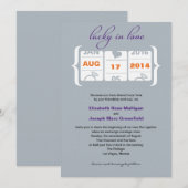 Invitation de mariage machine à sous (Devant / Derrière)