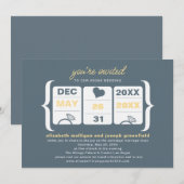 Invitation de mariage machine à sous (Devant / Derrière)