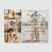 Invitation de mariage magnétique Elegant Script 4 (Devant)