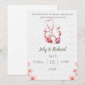 invitation de mariage médical (Devant / Derrière)