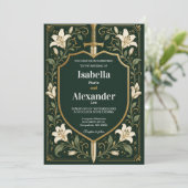 Invitation de mariage médiéval Épée & Bouclier (Debout devant)